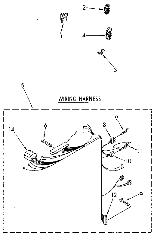 Kenmore 11082477630 wiring harness diagram