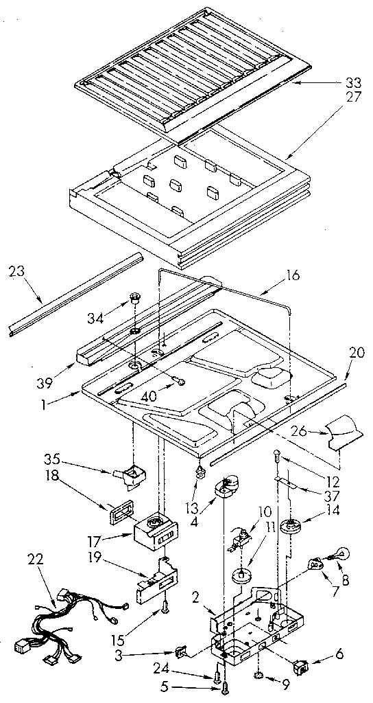 Kenmore 1069608780 compartment separator diagram