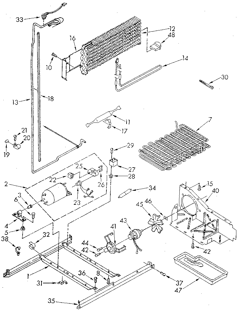 Kenmore 1069608780 unit diagram