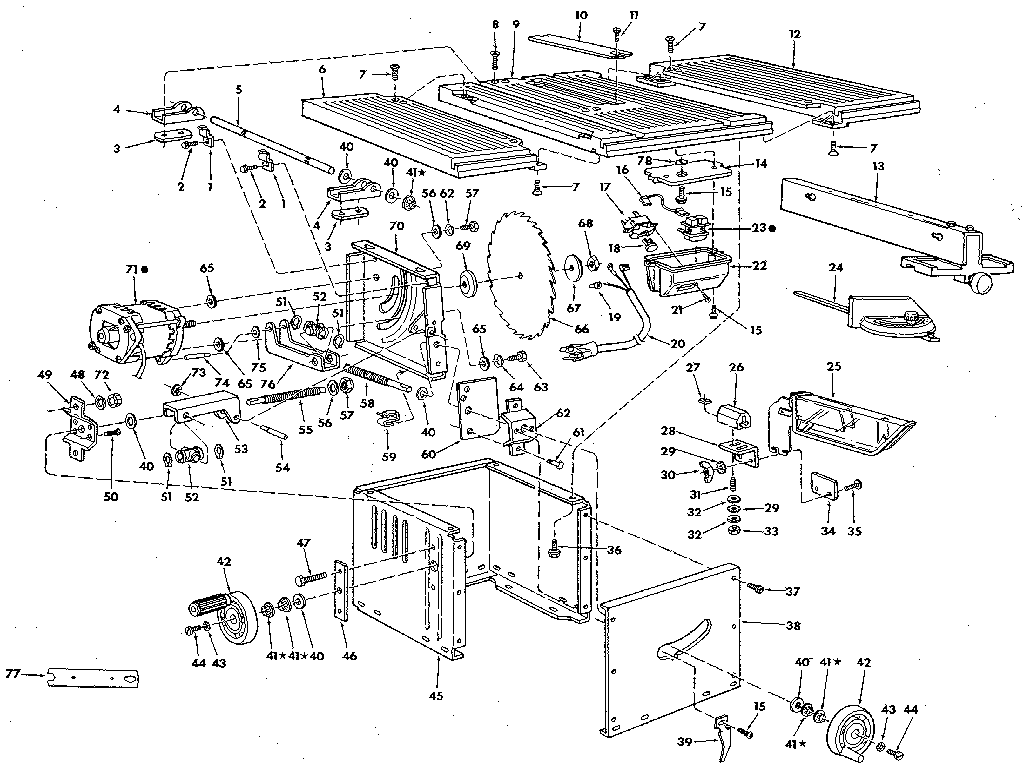 Craftsman 113221620 unit diagram