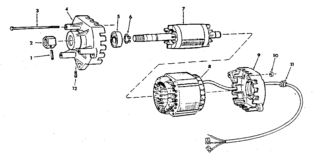 Craftsman 113221620 motor assembly diagram