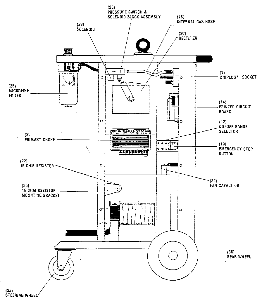 Harris SYSTEM 65/3 PHASE microfine filter diagram