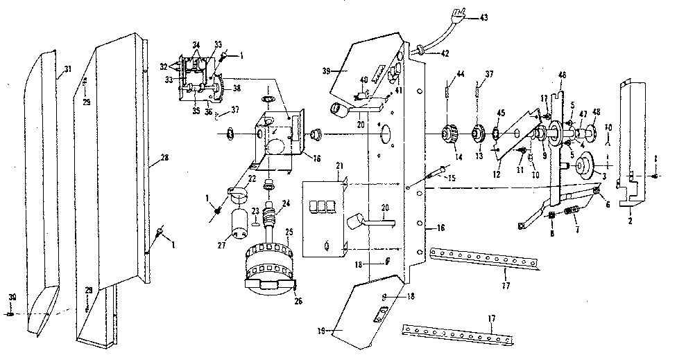 Craftsman 139658400 chassis assembly diagram