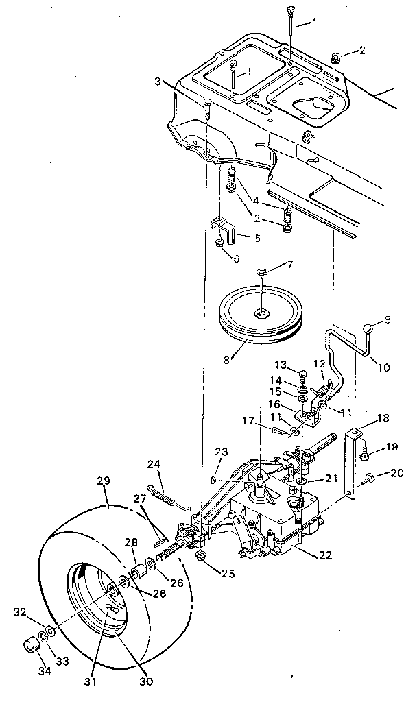 Craftsman 502254261 rear drive half diagram