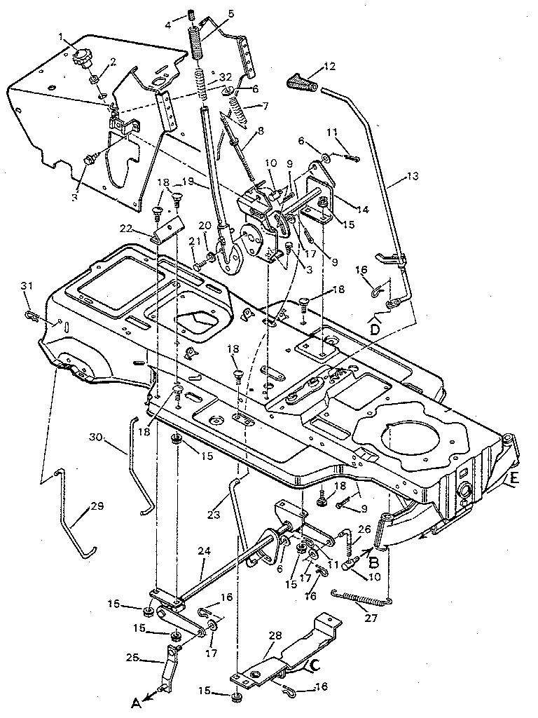 Craftsman 502254261 suspension system diagram