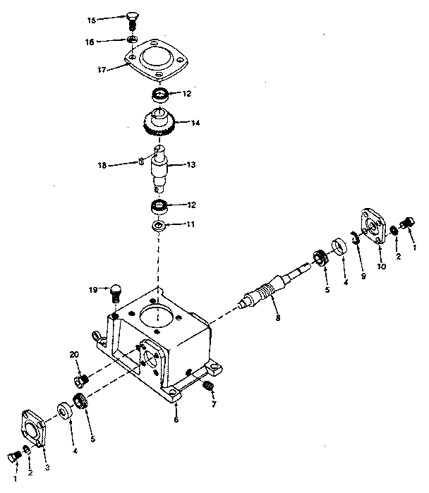 Craftsman 35121403 gear box diagram