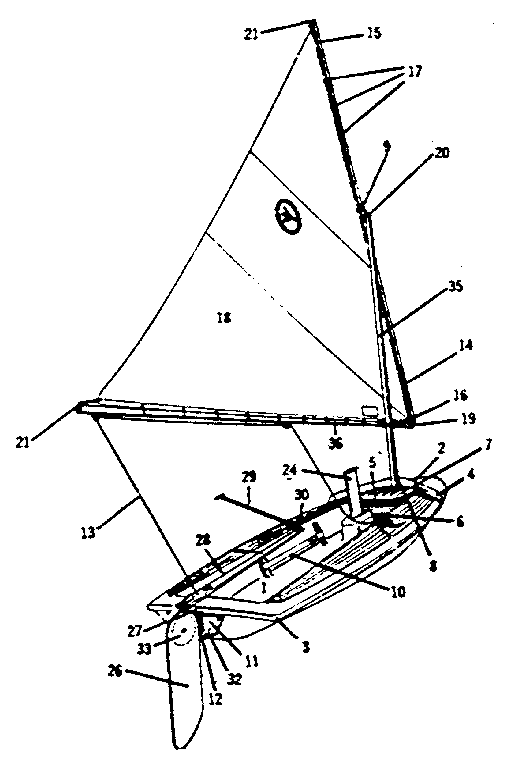 Sears 342600210 jetwind sailboat diagram