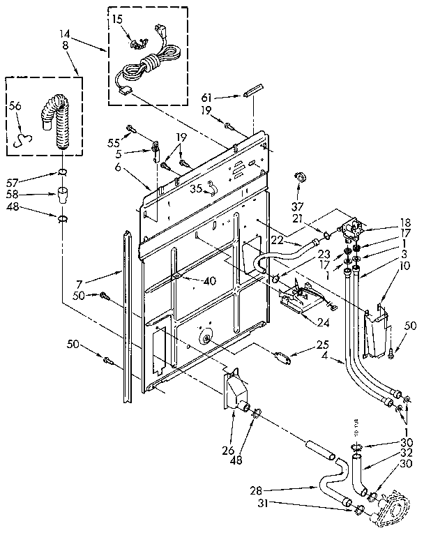 Kenmore 11082403830 rear panel diagram