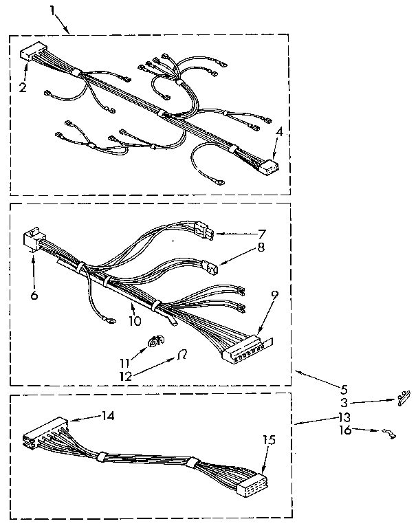 Kenmore 11082403830 wiring harness diagram
