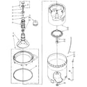 Kenmore 11082984310 agitator, basket and tub diagram