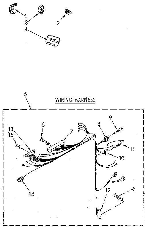 Kenmore 11082983110 wiring harness parts diagram