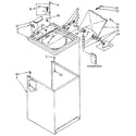 Kenmore 11082993310 top and cabinet diagram
