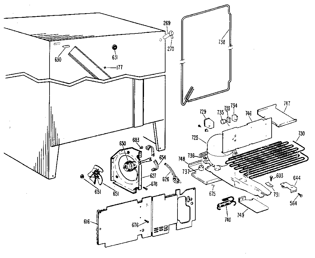 GE TFX20KKE unit parts diagram