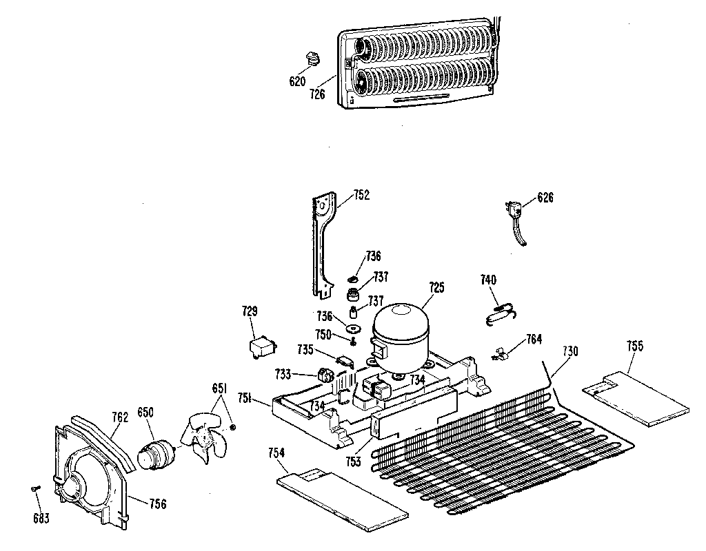 GE TBX18ZLJ unit parts diagram