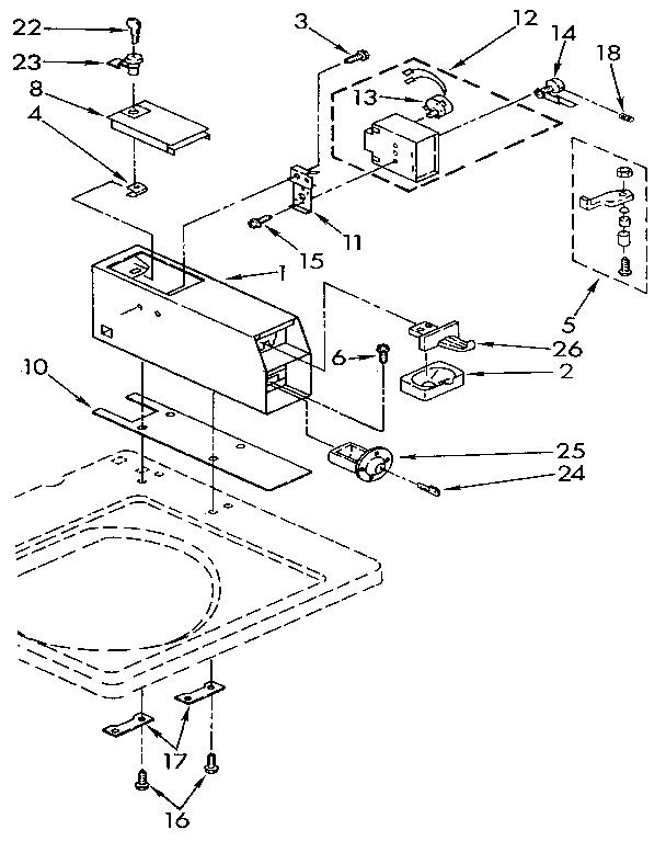 Kenmore 11082407830 meter case diagram