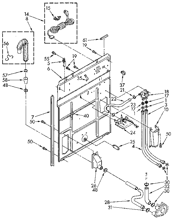 Kenmore 11082407830 rear panel diagram
