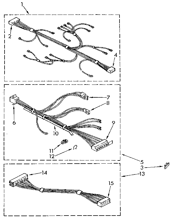 Kenmore 11082407830 wiring harness diagram