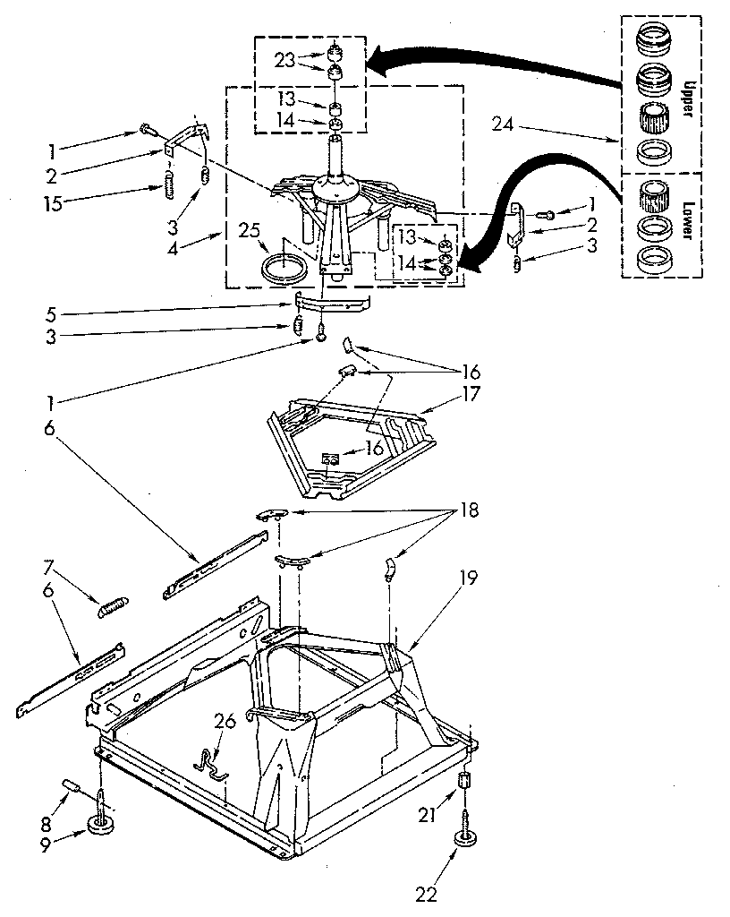 Kenmore 11082881110 machine base diagram