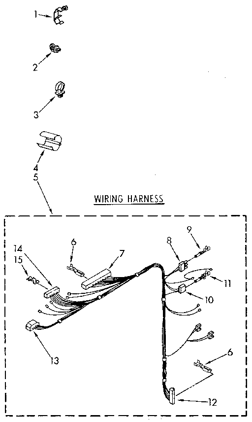 Kenmore 11082881110 wiring harness diagram