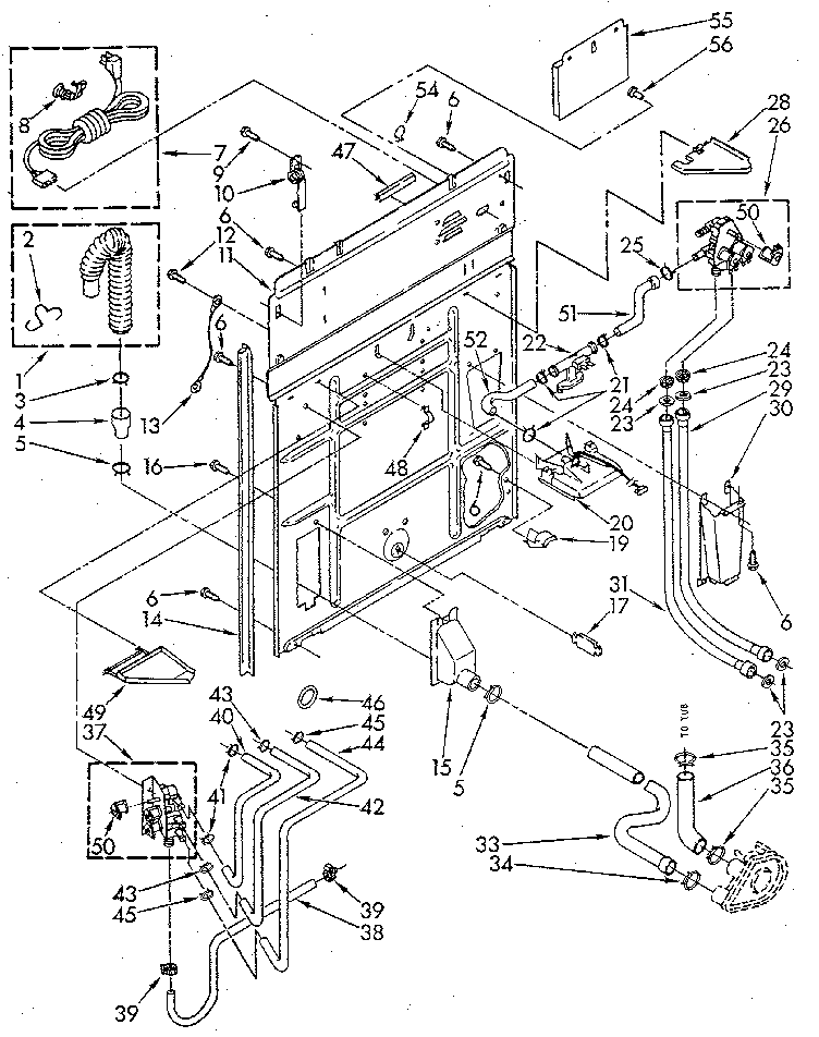 Kenmore 11082891710 rear panel diagram