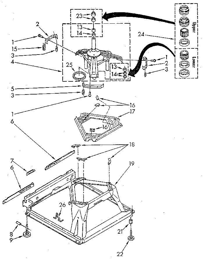 Kenmore 11082891710 machine base diagram