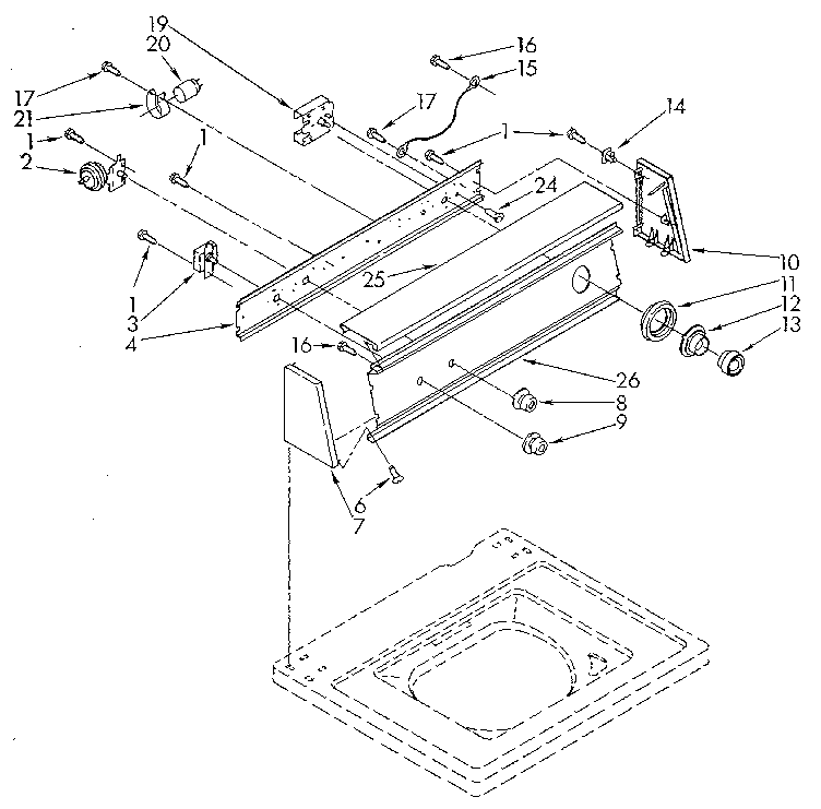 Kenmore 11082873120 console diagram