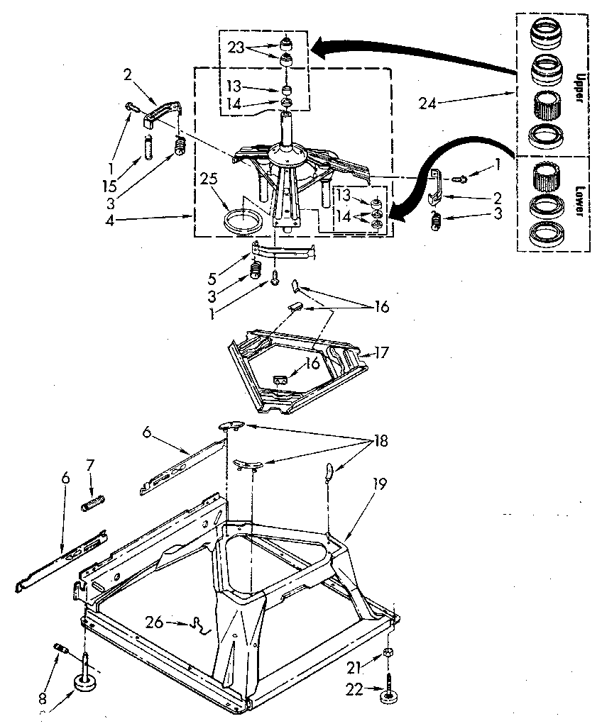 Kenmore 11082873120 machine base diagram