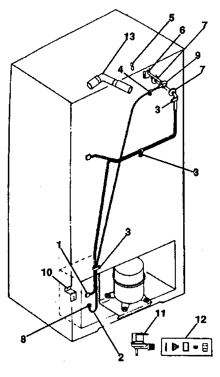 Kenmore 2538796091 ice maker installation diagram