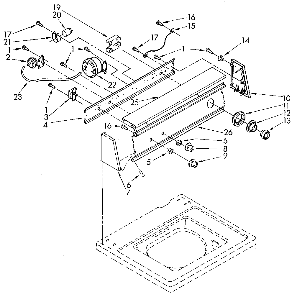 Kenmore 11082979700 console diagram