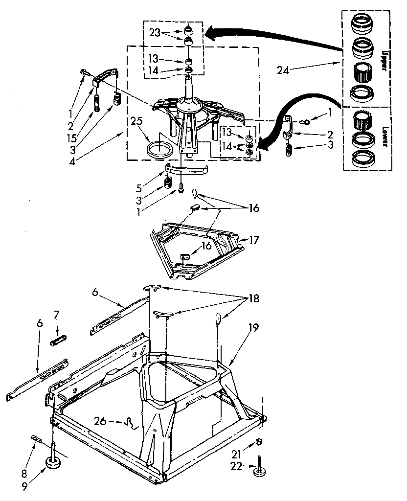 Kenmore 11082979700 machine base diagram