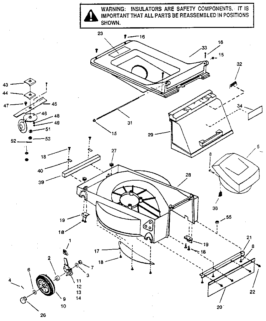 Craftsman 247370305 mower deck diagram