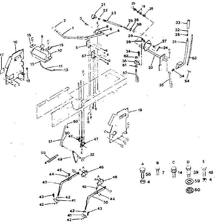 Craftsman 917254630 lift adjustment diagram