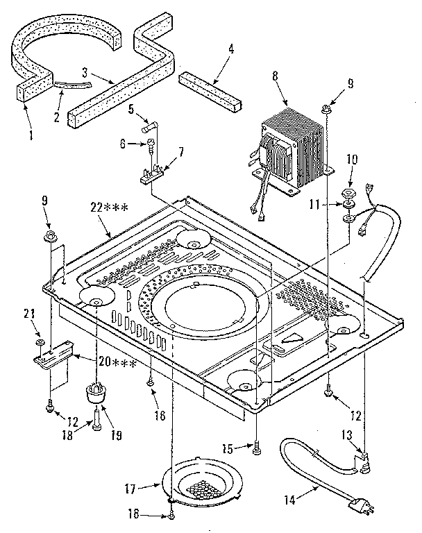 Kenmore 5658904380 microwave diagram
