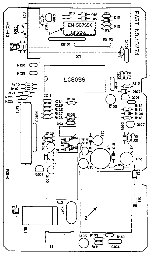 Kenmore 5658904380 power and control circuit board diagram