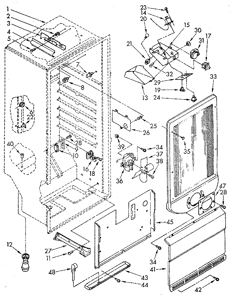 Kenmore 1069203310 liner diagram