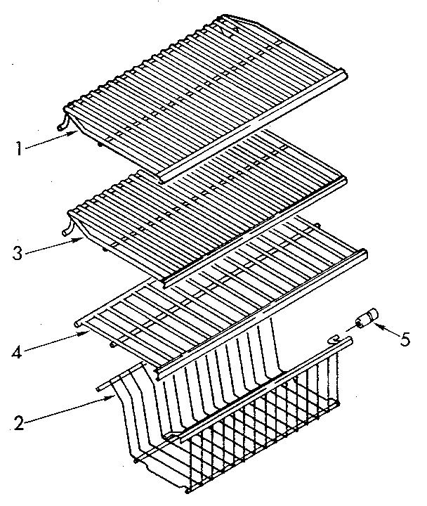 Kenmore 1069203310 shelf diagram