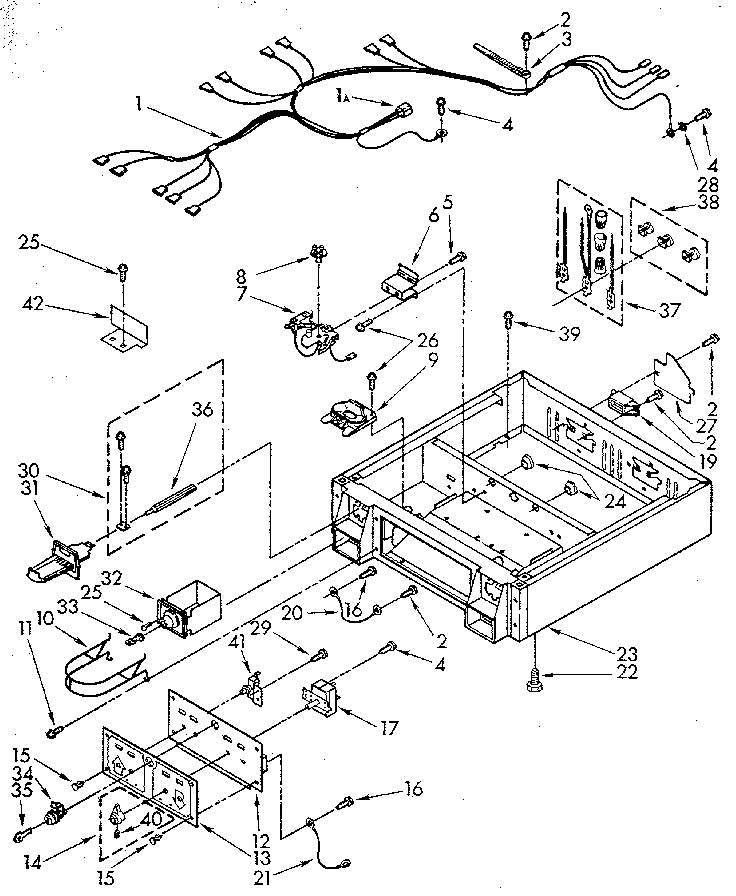 Kenmore 11086402800 control panel and separator diagram