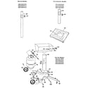 Craftsman 2582317970 post, patio base and cart diagram