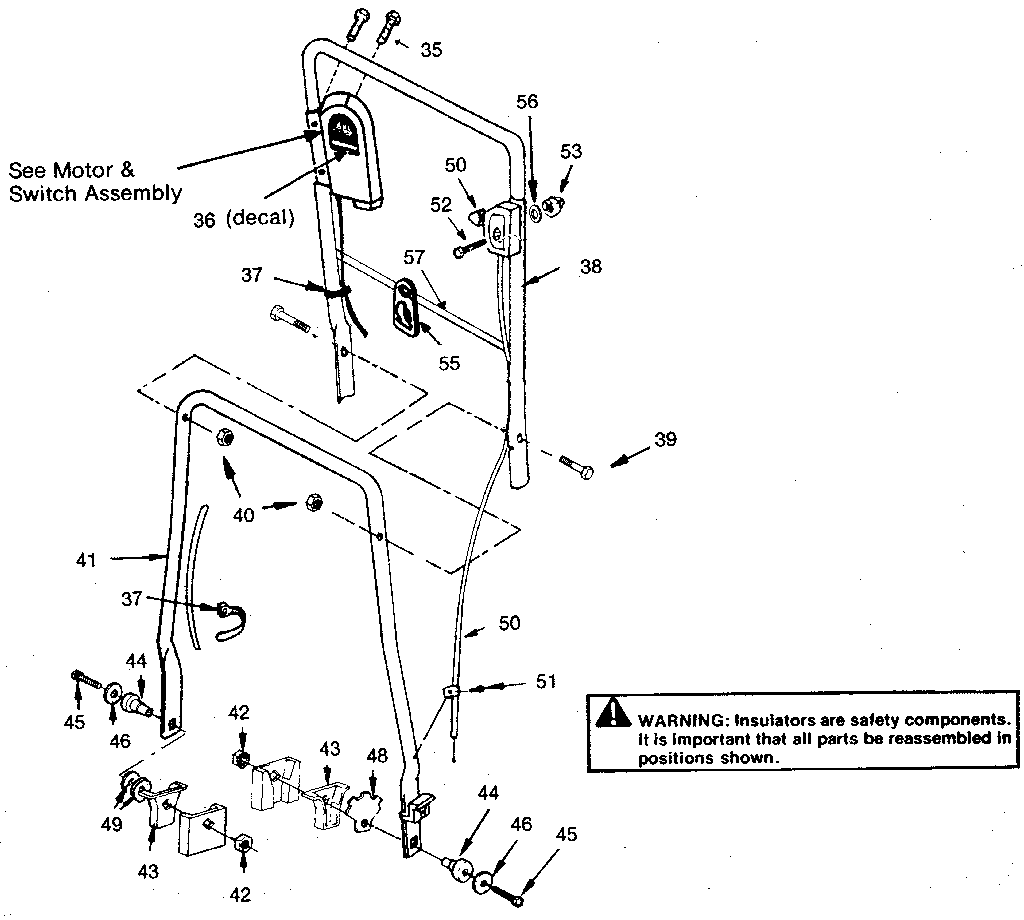 Craftsman 247370105 handle detail diagram