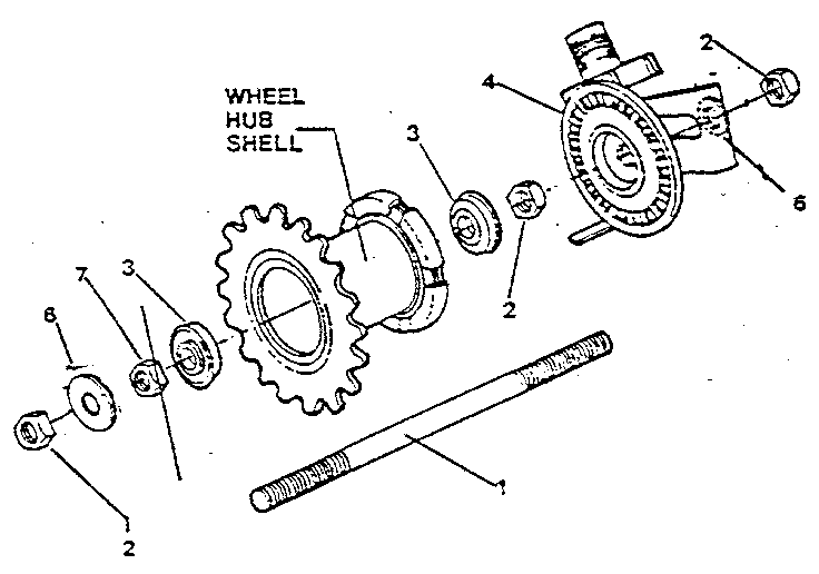 Lifestyler 28720 wheel hub assembly diagram