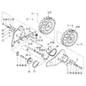 Troybilt A0000100 wheel drive mechanism/wheels diagram
