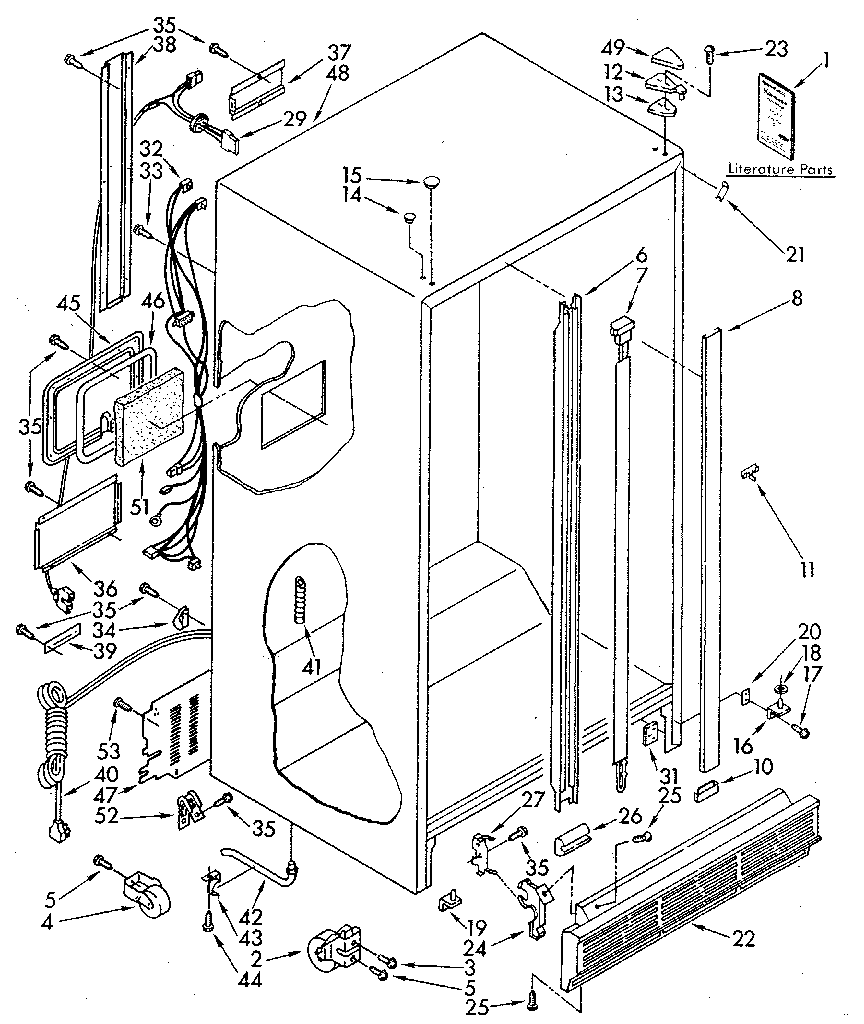 Kenmore 1069510410 cabinet diagram