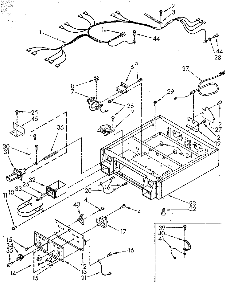 Kenmore 11087402100 control panel and separator diagram