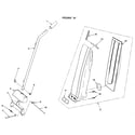 Kenmore 1753916380 handle and bag housing diagram