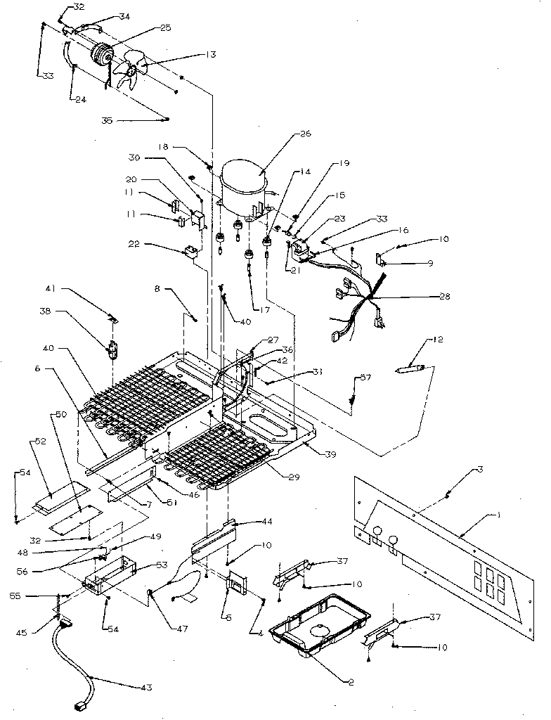 Kenmore 5969500910 machine compartment diagram