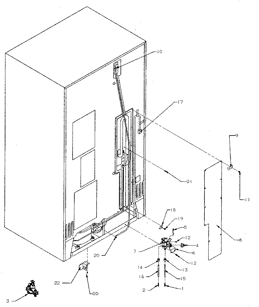 Kenmore 5969500910 cabinet back diagram