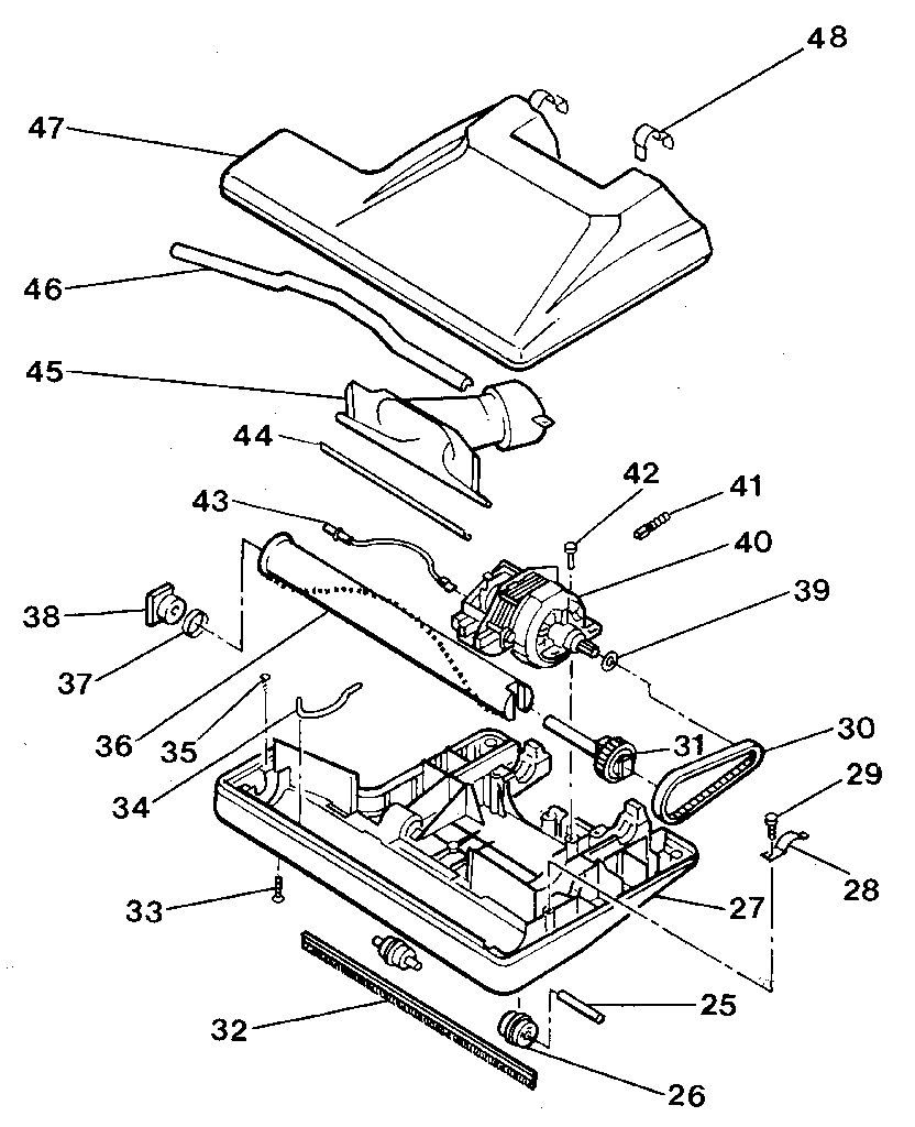 Electrolux 00066 base nozzle assembly diagram