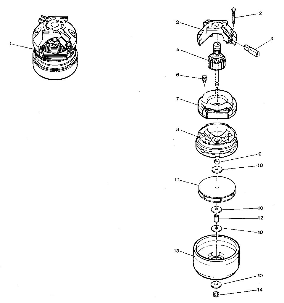 Electrolux 00066 motor assembly diagram