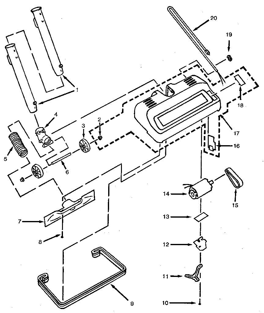 Eureka 3921A power-team diagram