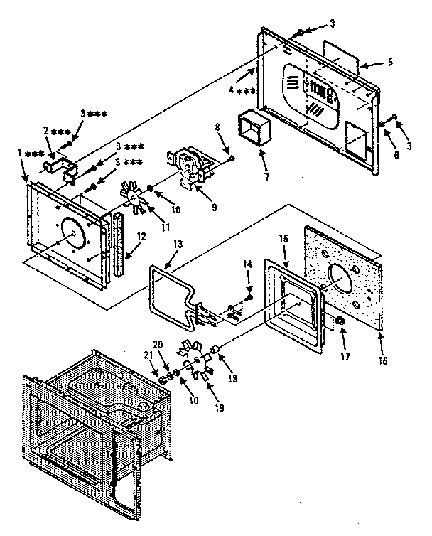 Kenmore 5648896280 cavity parts-b diagram